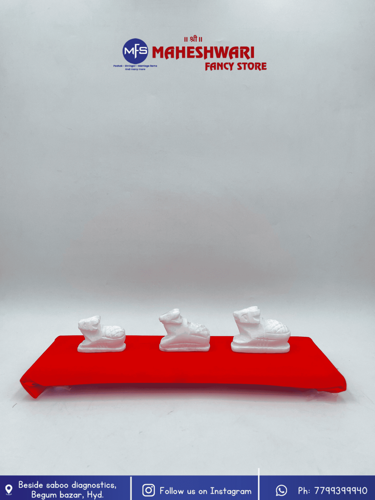 Maheshwari Fancy Store - Marble Nandi